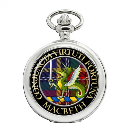 Macbeth (wyvern crest) Scottish Clan Crest Pocket Watch