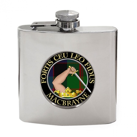 MacBrayne Scottish Clan Crest Hip Flask