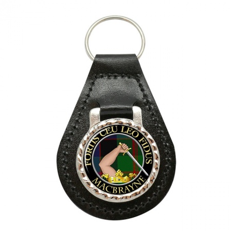 MacBrayne Scottish Clan Crest Leather Key Fob