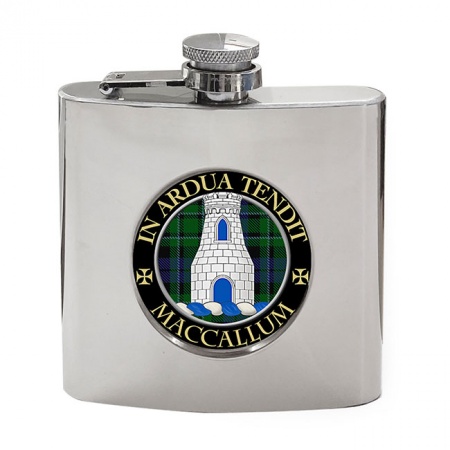 MacCallum Scottish Clan Crest Hip Flask