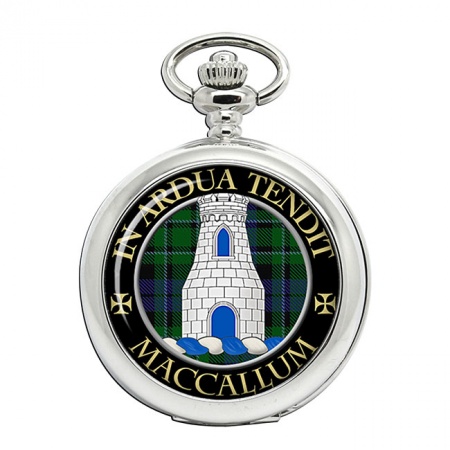 MacCallum Scottish Clan Crest Pocket Watch