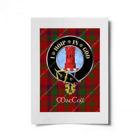 MacColl Scottish Clan Crest Ready to Frame Print