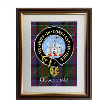 MacDonald of Clanranald Scottish Clan Crest Framed Print