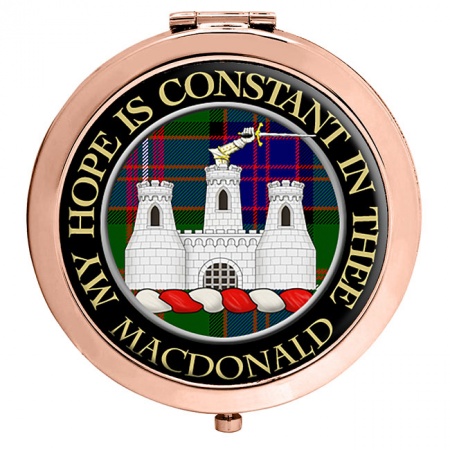 MacDonald of Clanranald Scottish Clan Crest Compact Mirror