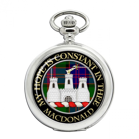 MacDonald of Clanranald Scottish Clan Crest Pocket Watch