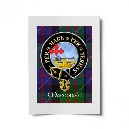 MacDonald of Macdonald Scottish Clan Crest Ready to Frame Print