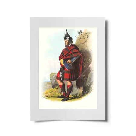 MacDonald of Sleat Scottish Clansman Ready to Frame Print