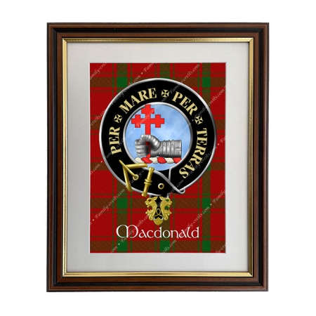 MacDonald of Sleat Scottish Clan Crest Framed Print