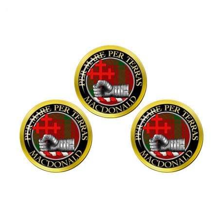 MacDonald of Sleat Scottish Clan Crest Golf Ball Markers