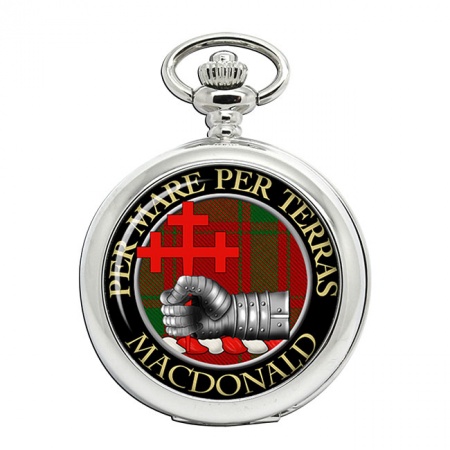 MacDonald of Sleat Scottish Clan Crest Pocket Watch