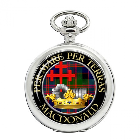 MacDonald of Macdonald Scottish Clan Crest Pocket Watch