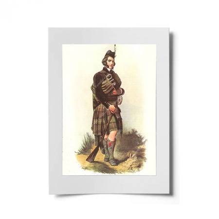MacDonell of Glengarry Scottish Clansman Ready to Frame Print