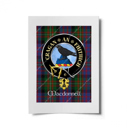 MacDonell of Glengarry Scottish Clan Crest Ready to Frame Print