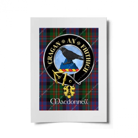 MacDonnell Scottish Clan Crest Ready to Frame Print