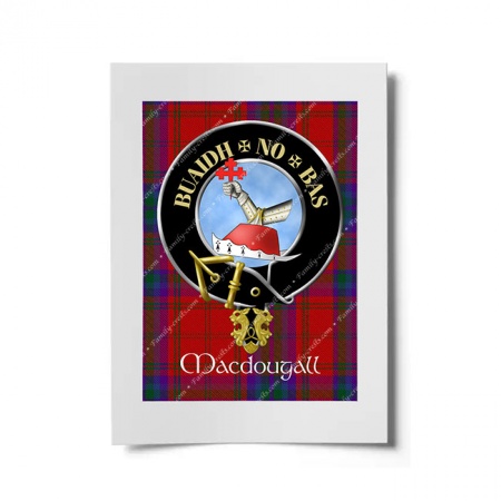 MacDougall Scottish Clan Crest Ready to Frame Print