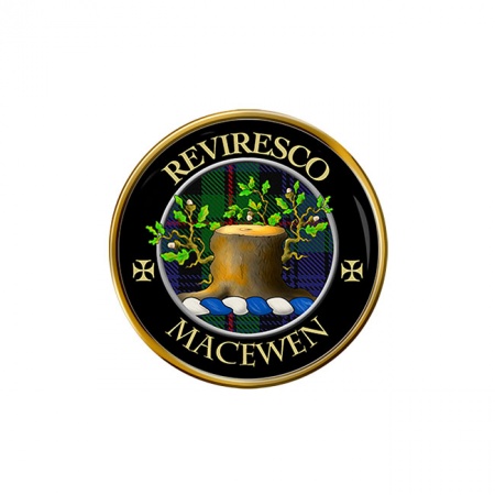MacEwen Scottish Clan Crest Pin Badge