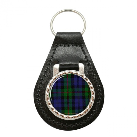 MacEwen Scottish Tartan Leather Key Fob