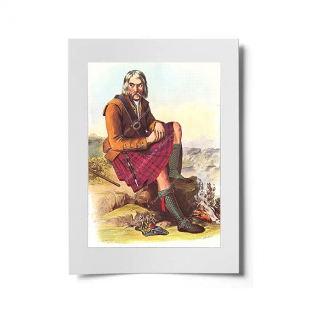 Macfarlane Scottish Clansman Ready to Frame Print