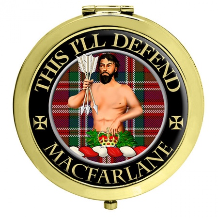 Macfarlane Scottish Clan Crest Compact Mirror