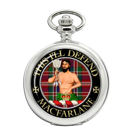 Macfarlane Scottish Clan Crest Pocket Watch