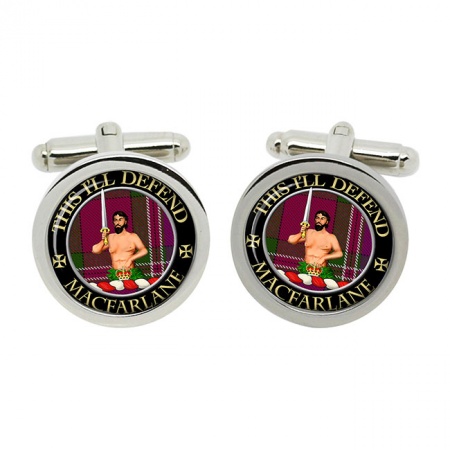 Macfarlane Scottish Clan Crest Cufflinks