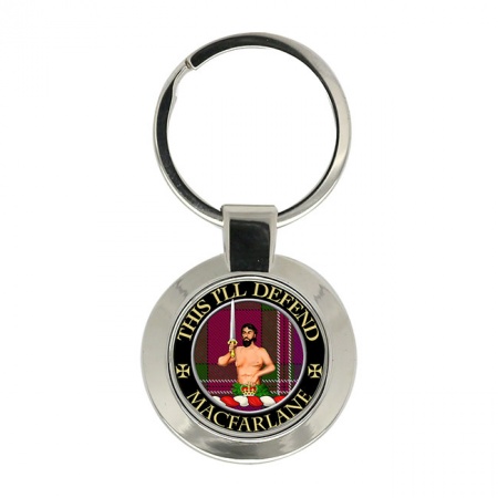 Macfarlane of Arroquhar Scottish Clan Crest Key Ring