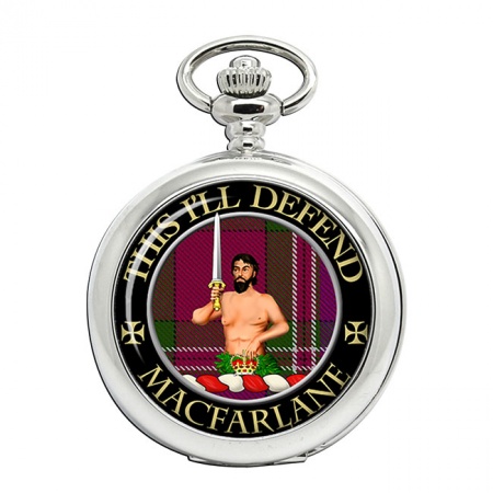 Macfarlane of Arroquhar Scottish Clan Crest Pocket Watch