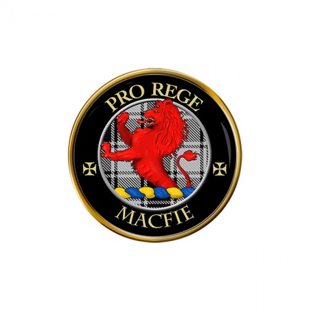 Macfie Ancient Scottish Clan Crest Pin Badge