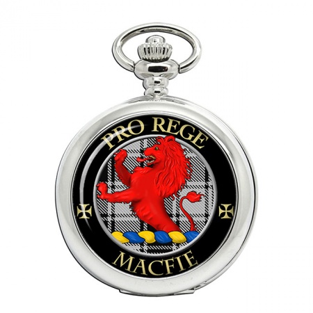 Macfie Ancient Scottish Clan Crest Pocket Watch