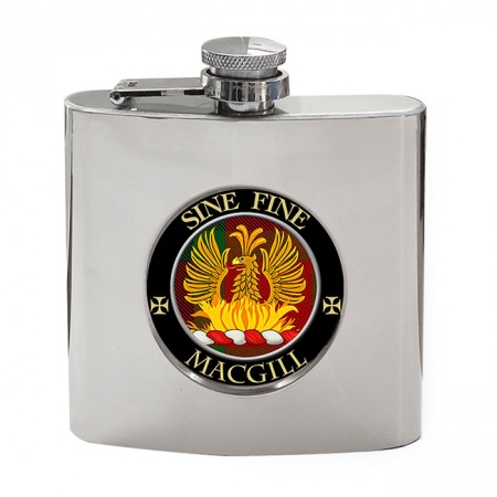 MacGill Scottish Clan Crest Hip Flask