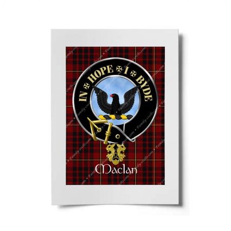 Macian Scottish Clan Crest Ready to Frame Print