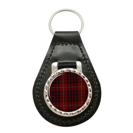 Macian Scottish Tartan Leather Key Fob