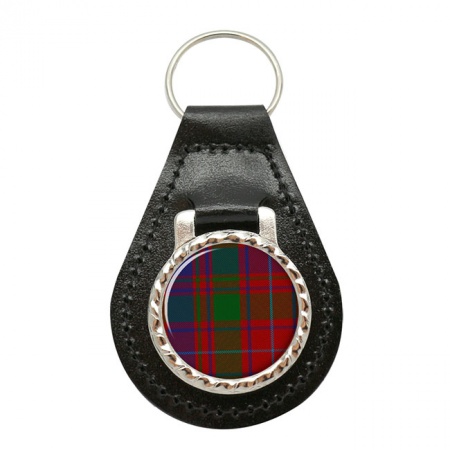 Macintyre Scottish Tartan Leather Key Fob