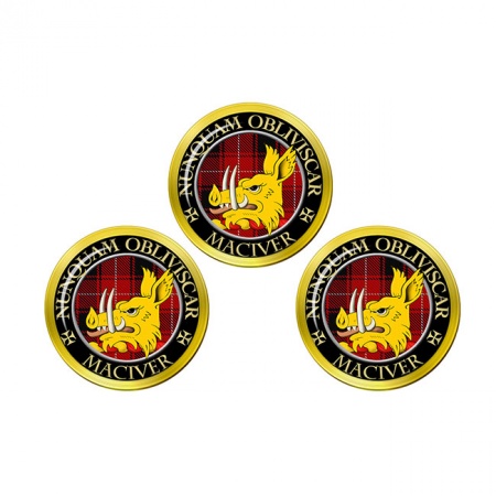 Maciver Scottish Clan Crest Golf Ball Markers