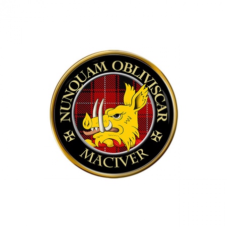 Maciver Scottish Clan Crest Pin Badge