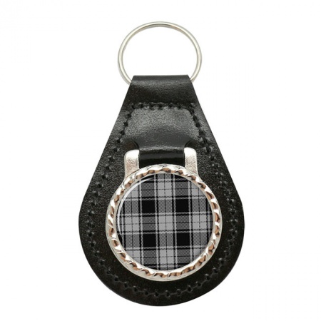 MacIver Scottish Tartan Leather Key Fob