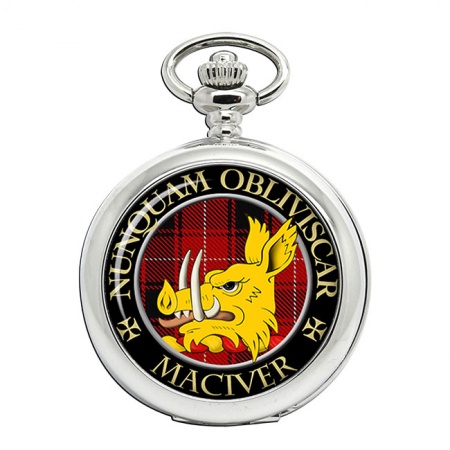 Maciver Scottish Clan Crest Pocket Watch