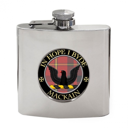 Mackain Scottish Clan Crest Hip Flask