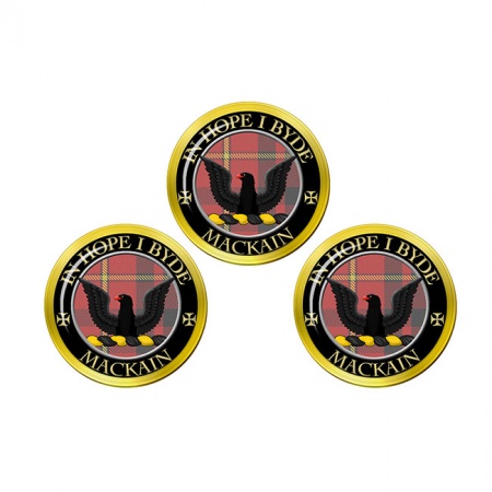 Mackain Scottish Clan Crest Golf Ball Markers