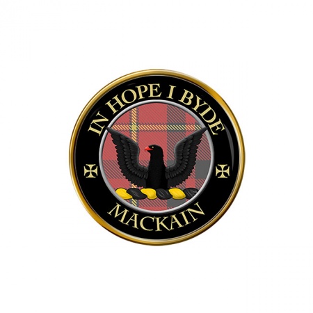 Mackain Scottish Clan Crest Pin Badge