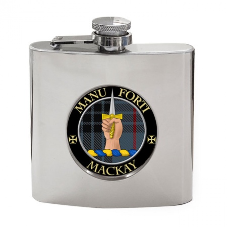 Mackay Scottish Clan Crest Hip Flask