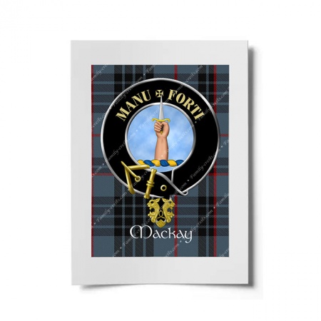 Mackay Scottish Clan Crest Ready to Frame Print