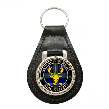 Mackenzie of Kintail Scottish Clan Crest Leather Key Fob