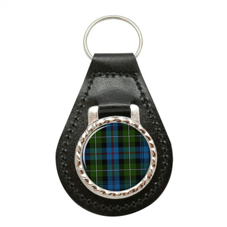 Mackenzie Scottish Tartan Leather Key Fob
