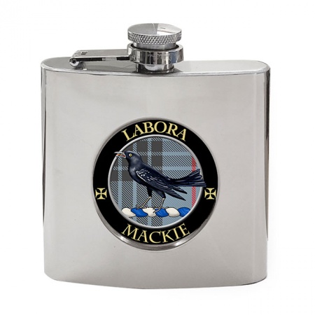 Mackie Scottish Clan Crest Hip Flask