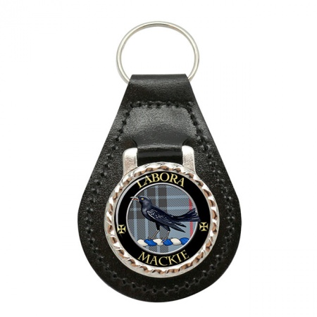 Mackie Scottish Clan Crest Leather Key Fob