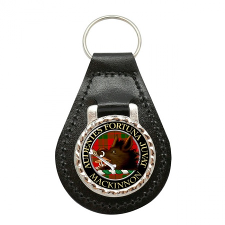 Mackinnon Scottish Clan Crest Leather Key Fob