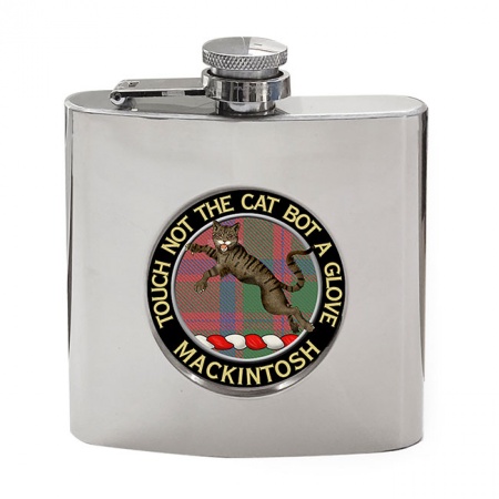 Mackintosh Scottish Clan Crest Hip Flask