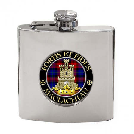 Maclachlan Scottish Clan Crest Hip Flask