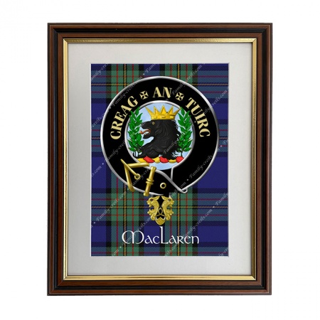MacLaren Scottish Clan Crest Framed Print